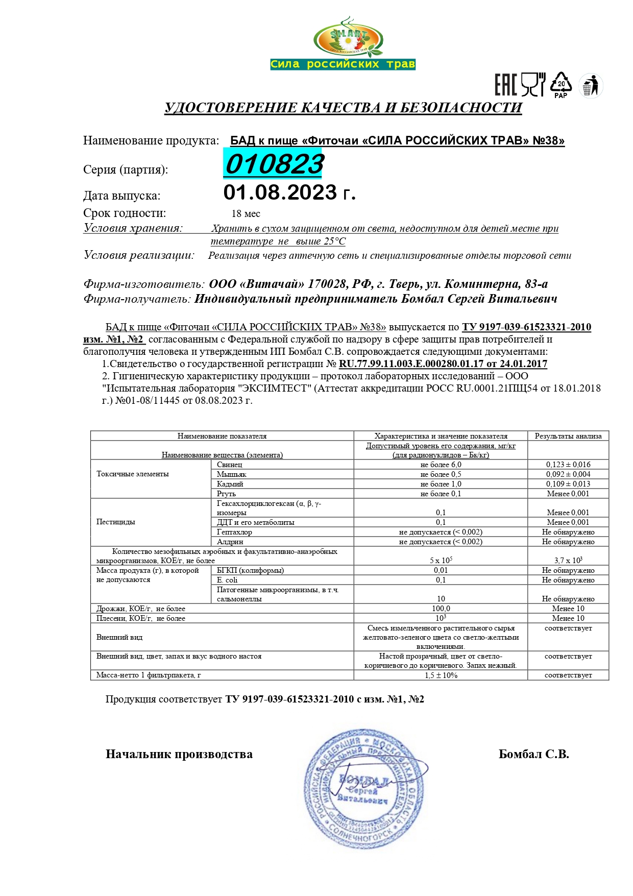 Паспорт №082023